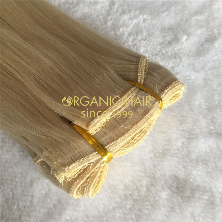 Customized lace weft with our best quality hair A190